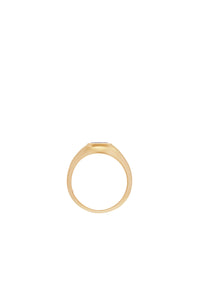 Small Ring in 18K Yellow Gold & Amethyst Stone