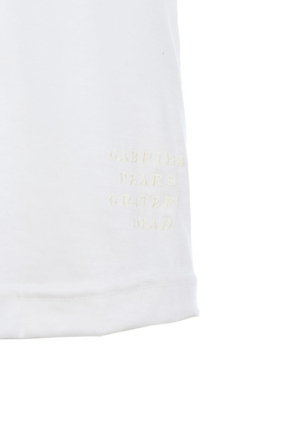 アイボリー カシミア ジャージーの Bandeira T シャツ