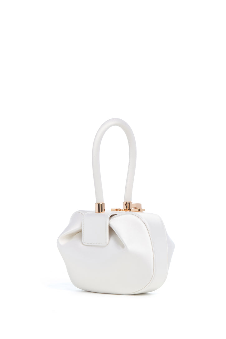 Demi Bag in Ivory Satin