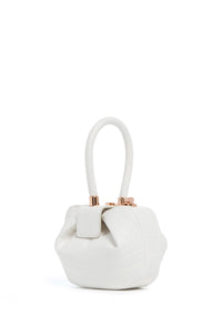 Demi Bag in Ivory Crocodile Leather