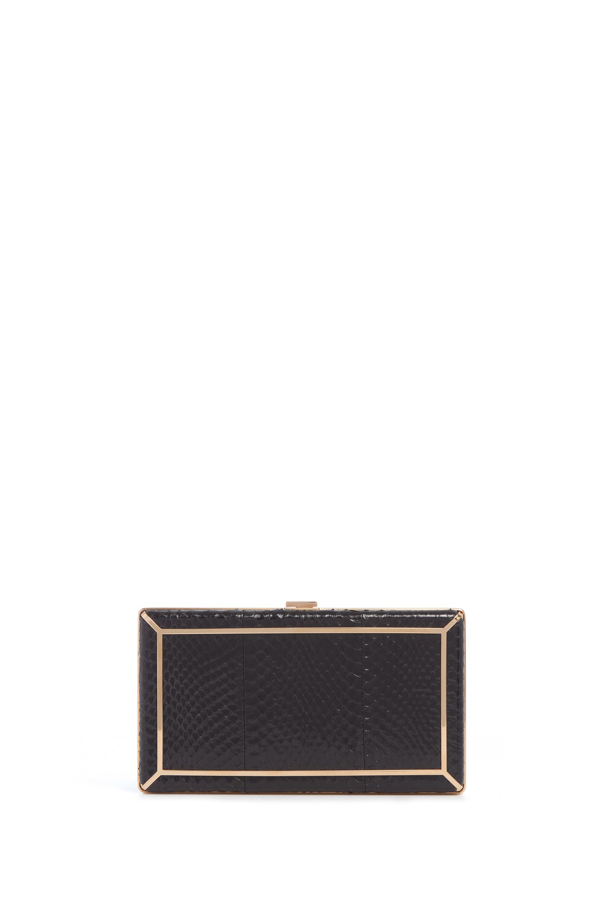 Callas Clutch in Black Snakeskin