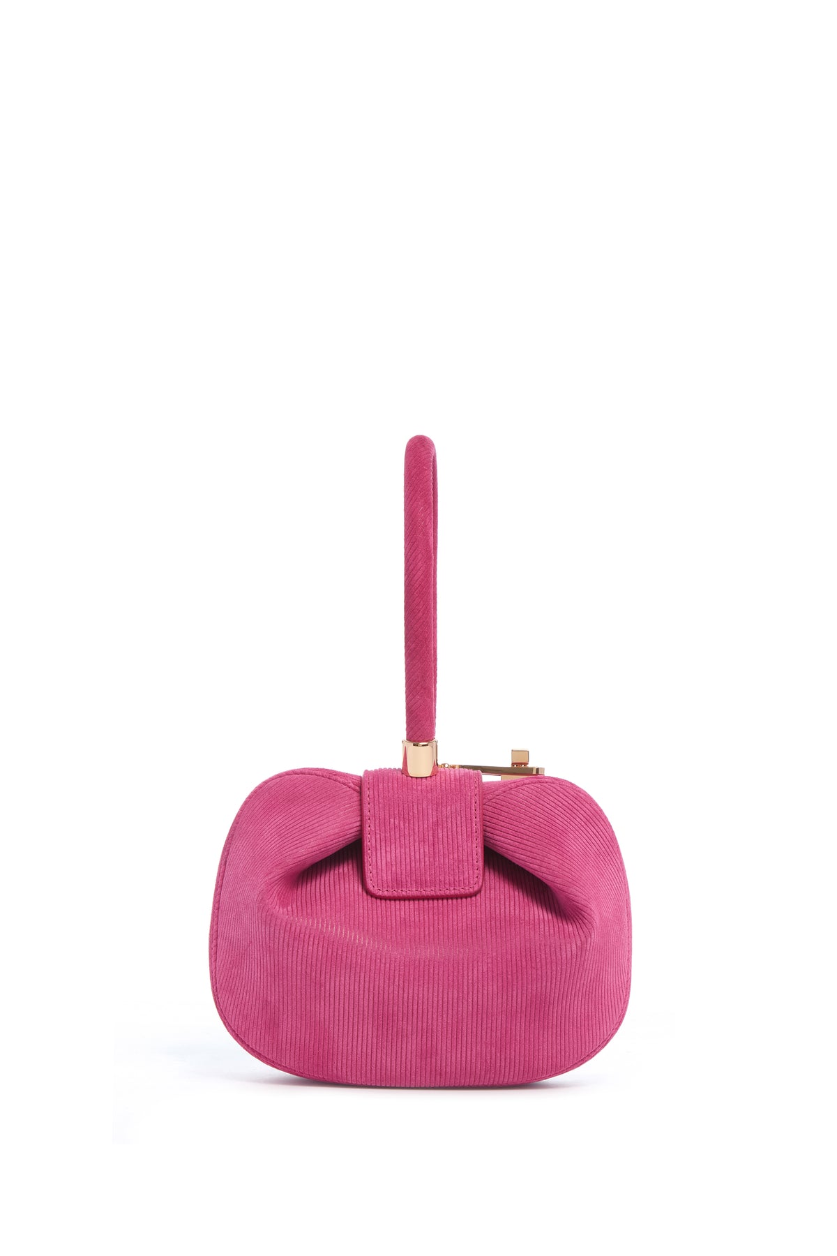 Demi Bag in Fuchsia Suede Corduroy