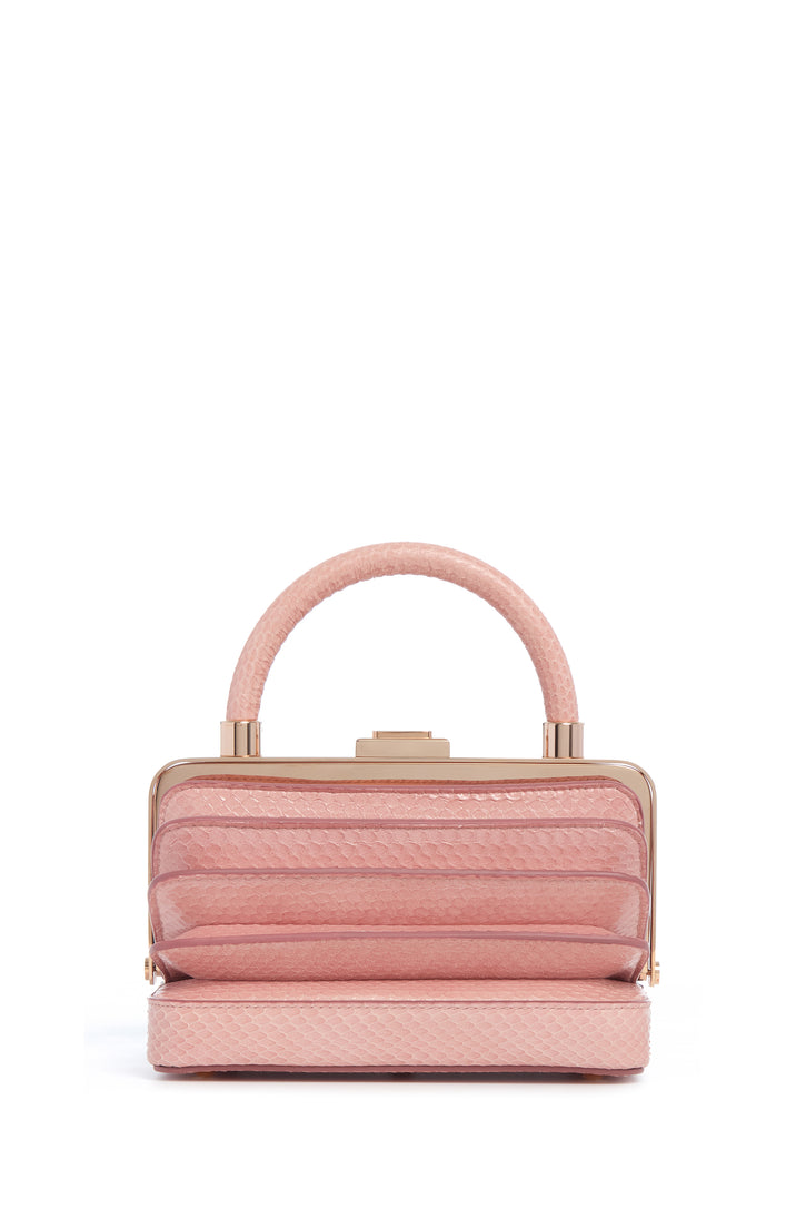 Diana Bag in Pink Snakeskin