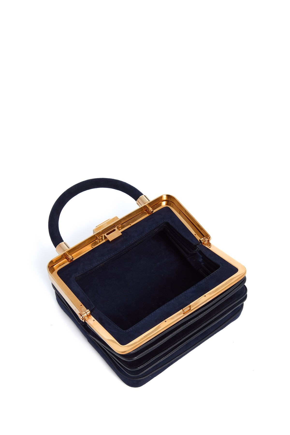 Diana Bag in Navy Suede