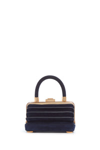 Mini Diana Bag in Navy Suede