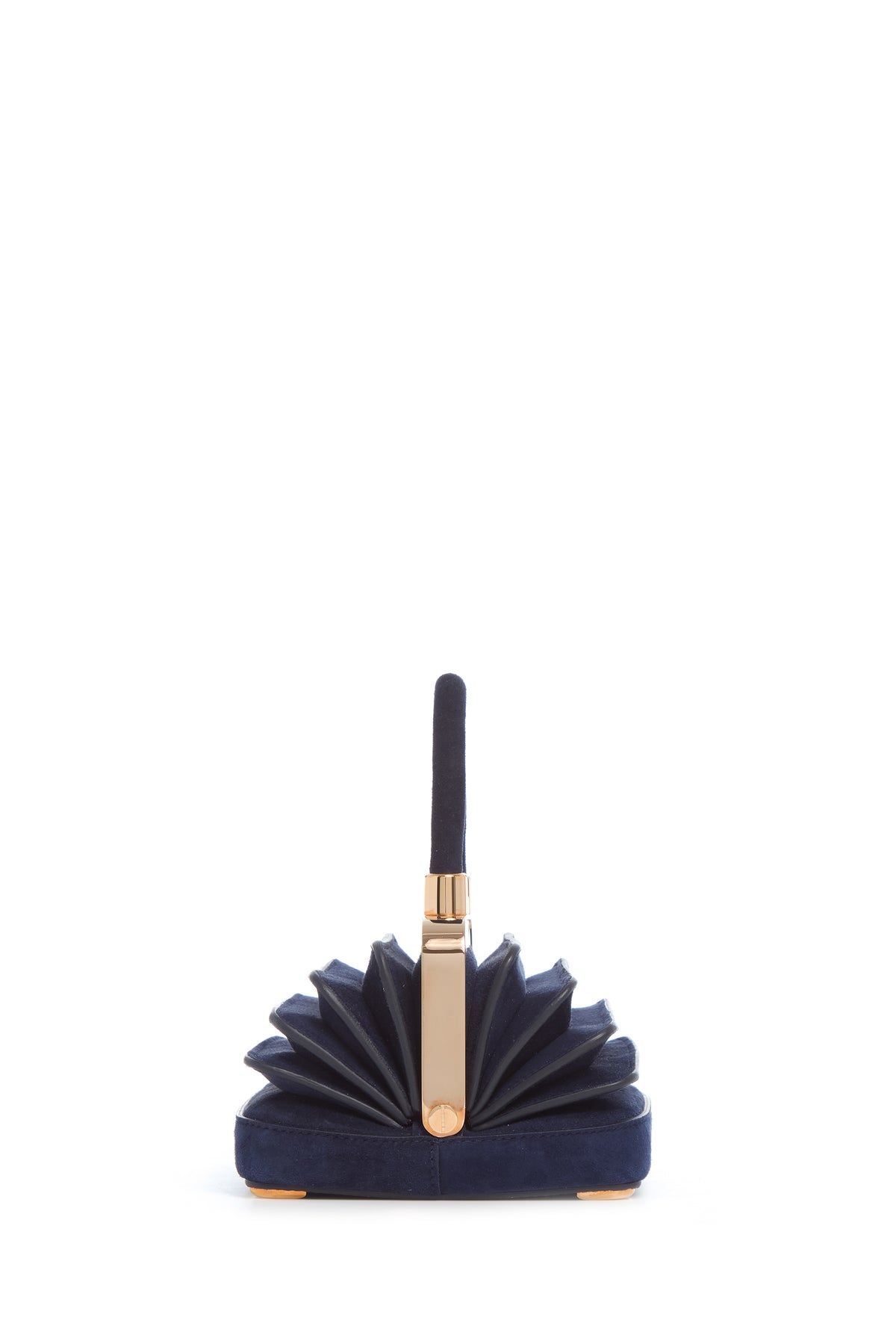 Mini Diana Bag in Navy Suede