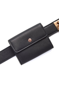 Tool Belt in Black Nappa Leather