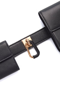 Tool Belt in Black Nappa Leather
