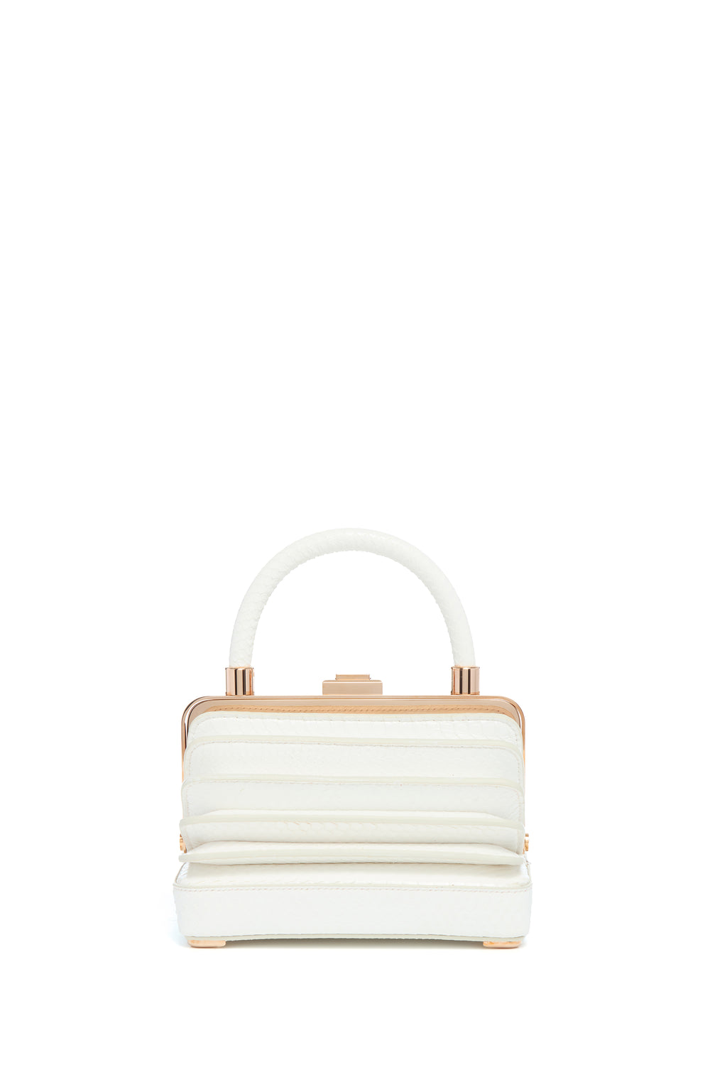 Small Diana Bag in Ivory Snakeskin