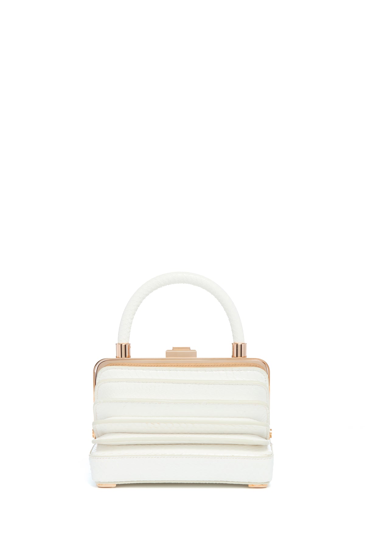 Small Diana Bag in Ivory Snakeskin