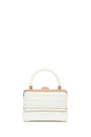 Small Diana Bag in Ivory Snakeskin