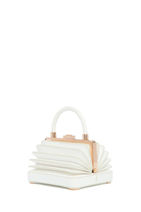 Small Diana Bag in Ivory Snakeskin