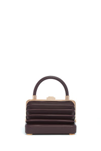 Small Diana Bag in Bordeaux Nappa Leather