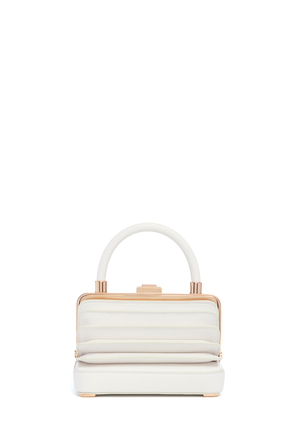 Small Diana Bag in Ivory Nappa Leather