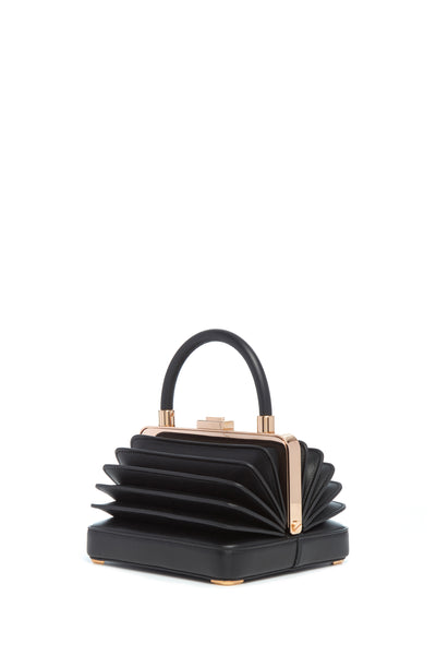 Small Diana Bag | Black Leather Top Handle Bag | Gabriela Hearst