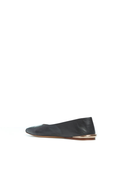 Fleur Ballerina Flat Shoe in Black Nappa Leather – Gabriela Hearst