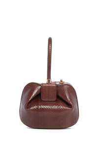 Nina Bag in Chocolate Snakeskin