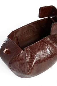 Nina Bag in Chocolate Snakeskin