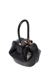 Nina Bag in Black Snakeskin