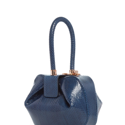 Nina Bag Navy Snakeskin | Gabriela Hearst