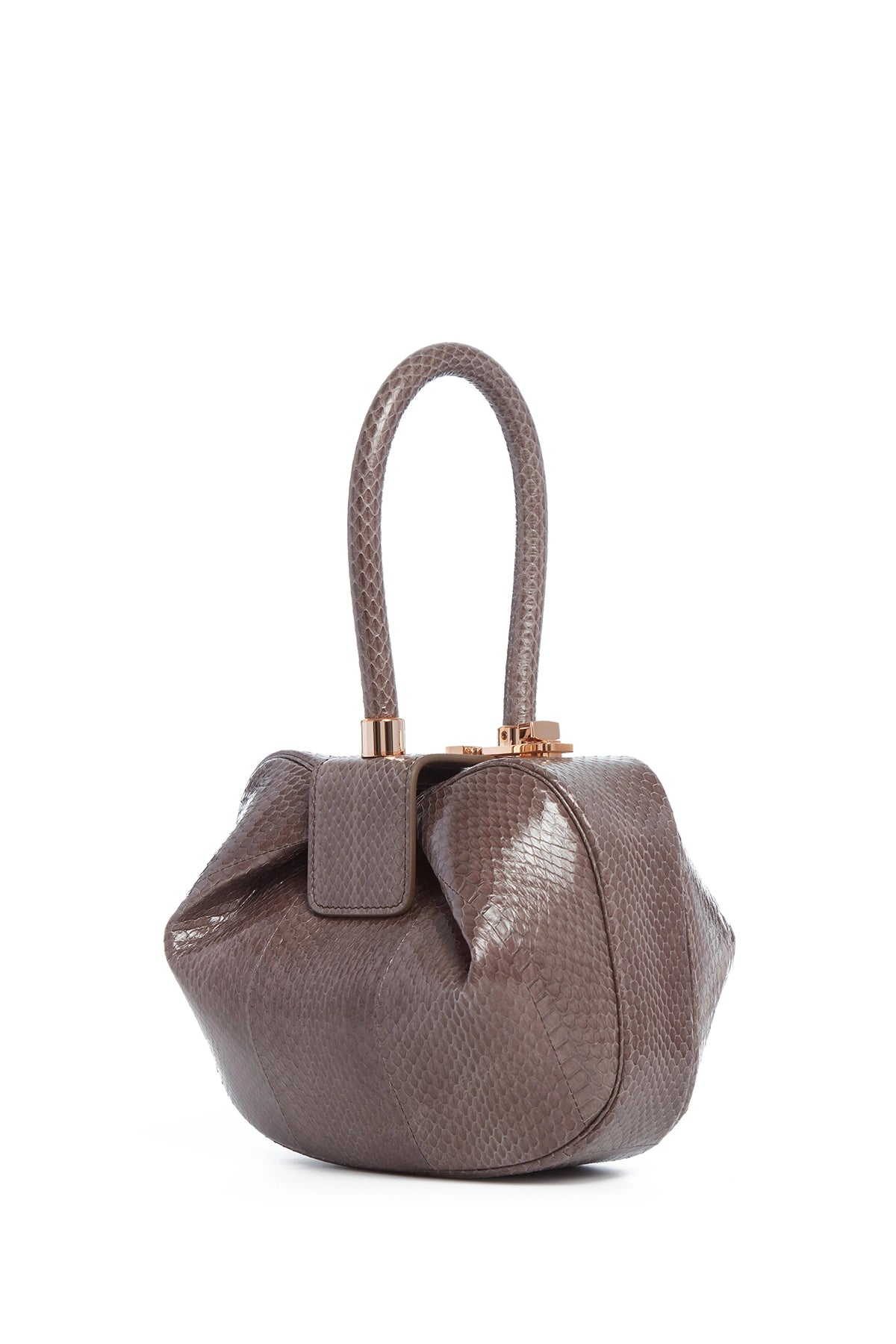 Nina Bag in Charcoal Snakeskin