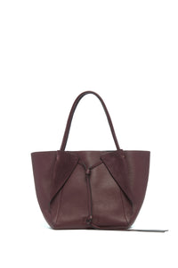 Marija Tote Bag in Bordeaux Textured Leather