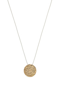Wheel of Fortune Pendant in 18K Yellow Gold (White Leather Cord)