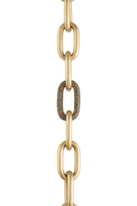 Micro Pave Link Bracelet in 18K Yellow Gold & Black Diamonds (Classic Links)