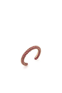Tatot Pave Ring in 18K Yellow Gold & Ruby