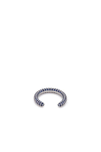 Tatot Pave Ring in 18K White Gold & Blue Sapphires