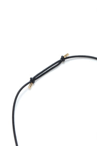 Wheel of Fortune Pendant in 18K Yellow Gold (Black Leather Cord)