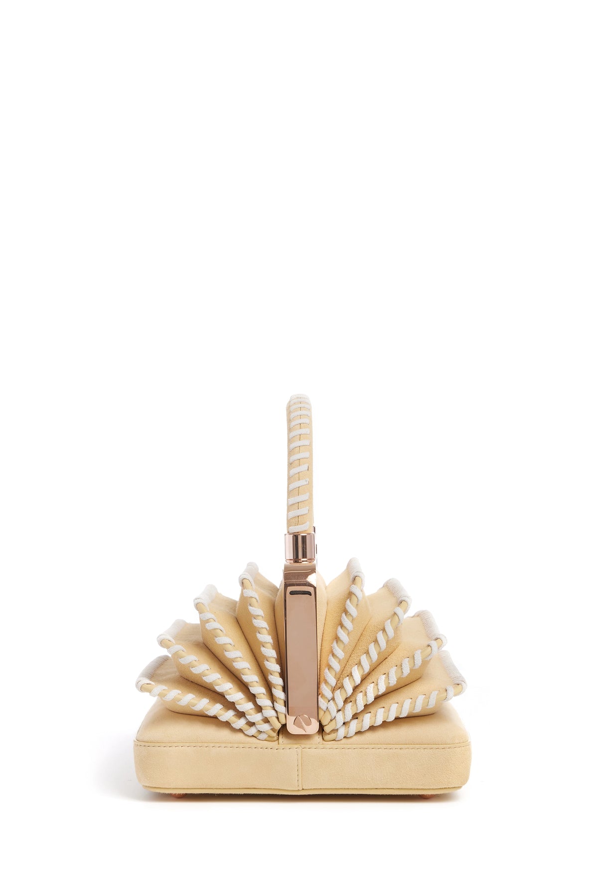 Whipstitch Diana Bag in Nude Suede