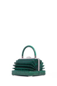 Small Diana Bag in Green Snakeskin