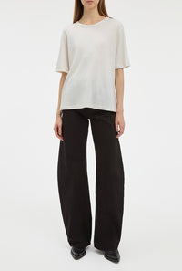 Kirby T-Shirt in Ivory Cashmere Jersey