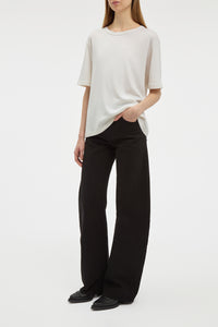 Kirby T-Shirt in Ivory Cashmere Jersey