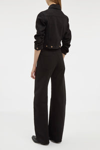 Amoret Jean in Black Recycled Cotton Denim