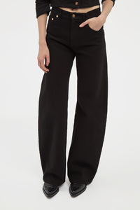 Amoret Jean in Black Recycled Cotton Denim