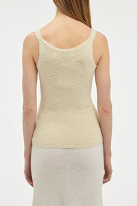 Jayce Knit Tank Top in Ivory Cashmere