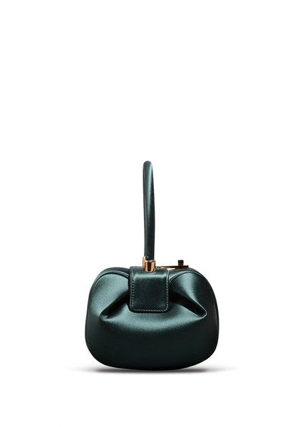 Demi Bag in Emerald Satin Gabriela Hearst