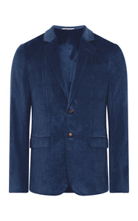 Irving Jacket in Electric Navy Sea Island Cotton Corduroy