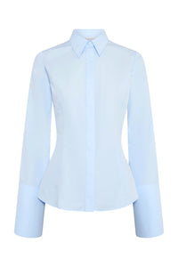 Jataya Shirt in Light Blue Sea Island Cotton