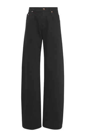 Amoret Jean in Black Recycled Cotton Denim