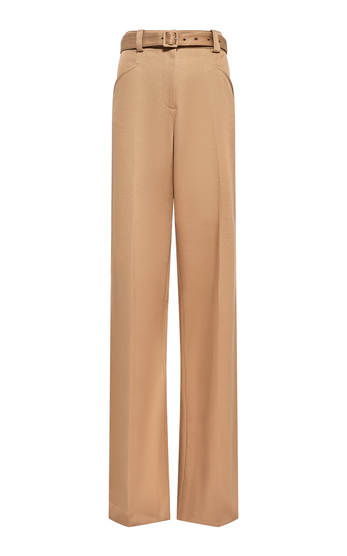 Norman Wide-leg Pant in Camel Sea Island Cotton Twill