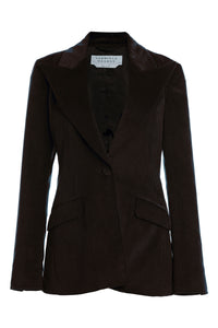 Leiva Blazer in Chocolate Cashmere Corduroy