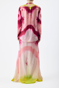 Ferrara Shirt in Multi Tie Dye Cashmere