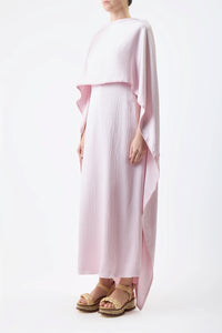 Hunter Dress in Blush Silk