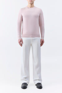 Palco Knit Crewneck in Blush Merino Wool
