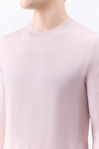 Palco Knit Crewneck in Blush Merino Wool