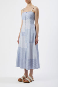 Margritte Dress in Multi Cotton Linen