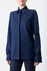 Cruz Shirt in Organic Raw Denim